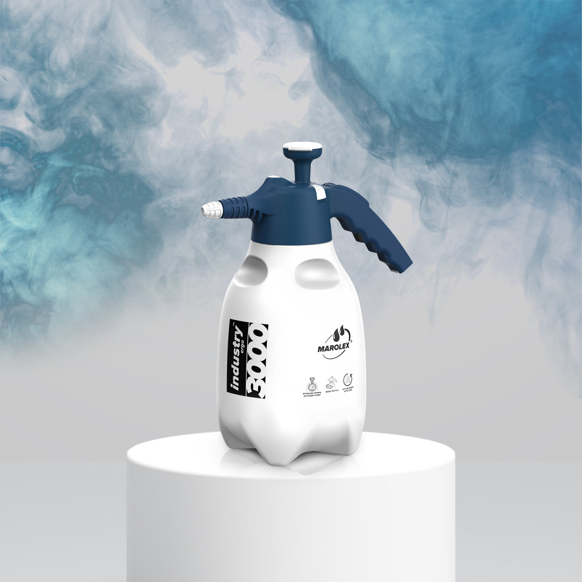 Marolex Sprayer Industry ERGO 3000ml ALKA-line, designed for use with alkaline chemicals, featuring 3D Flex technology for improved flexibility and ease of use.