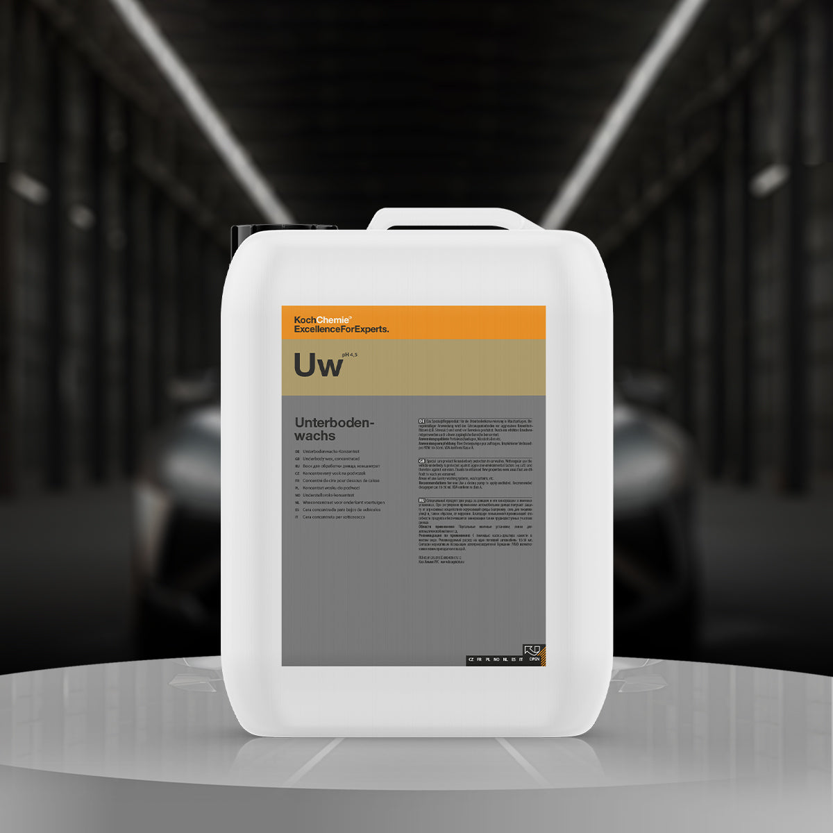 Koch Chemie Unterbodenwachs 20 Ltr, a concentrated underbody wax providing durable corrosion protection for vehicles