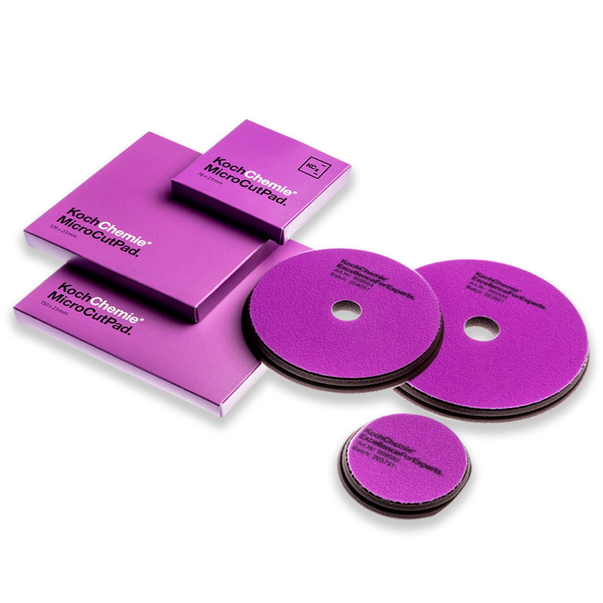 Micro Cut Pad with special foam material for stability and high-shine polishing finishes.