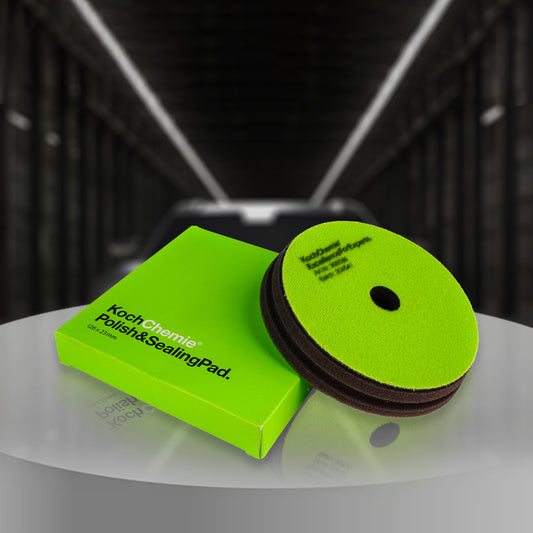Koch Chemie Polishing & Sealing Pad 126x23 mm, green sponge for efficient sealing product application, ideal for 1K Nano and Lack-Polish grün P1.01.