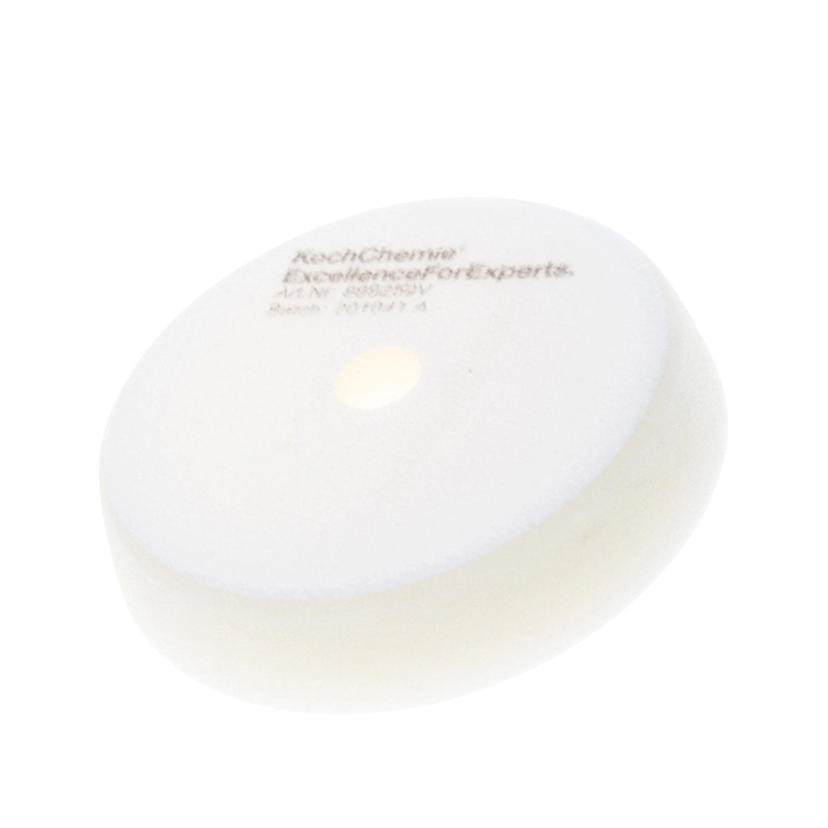 Koch Chemie Polishing Pad Hard V-Form 5-inch with perforated white design, ideal for high-performance eccentric machines and automobile detailing.