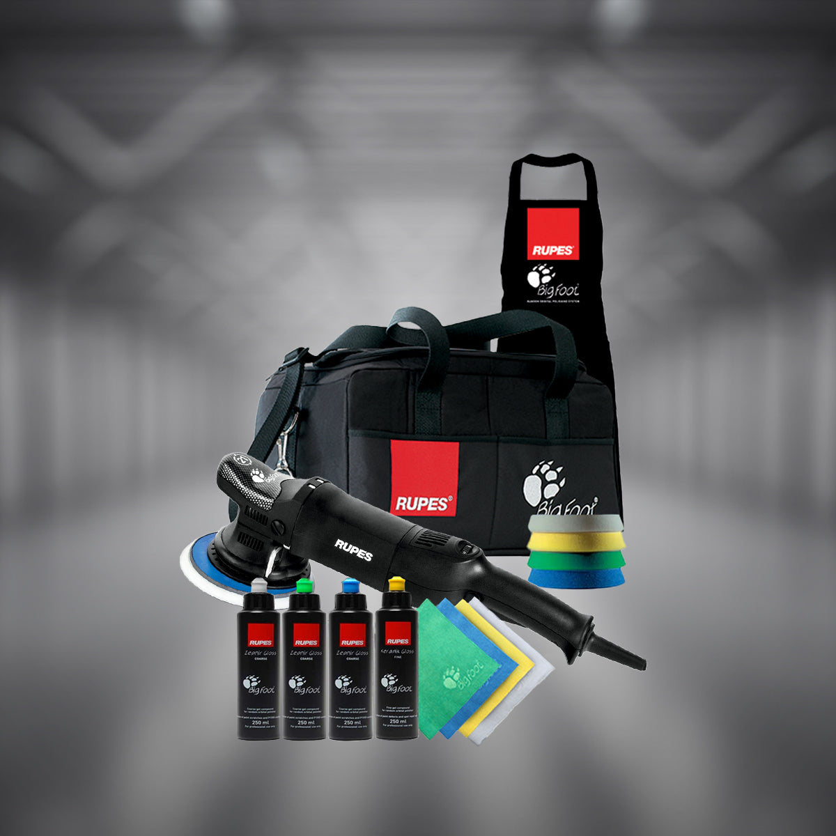 Rupes LHR21ES Random Orbital Polisher Machine (Deluxe Kit)