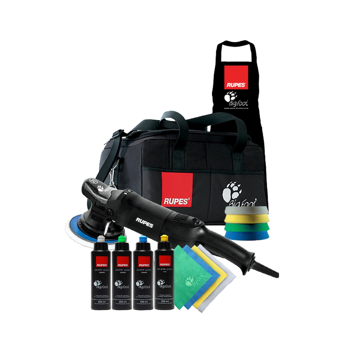 Rupes LHR21ES Random Orbital Polisher Machine (Deluxe Kit)