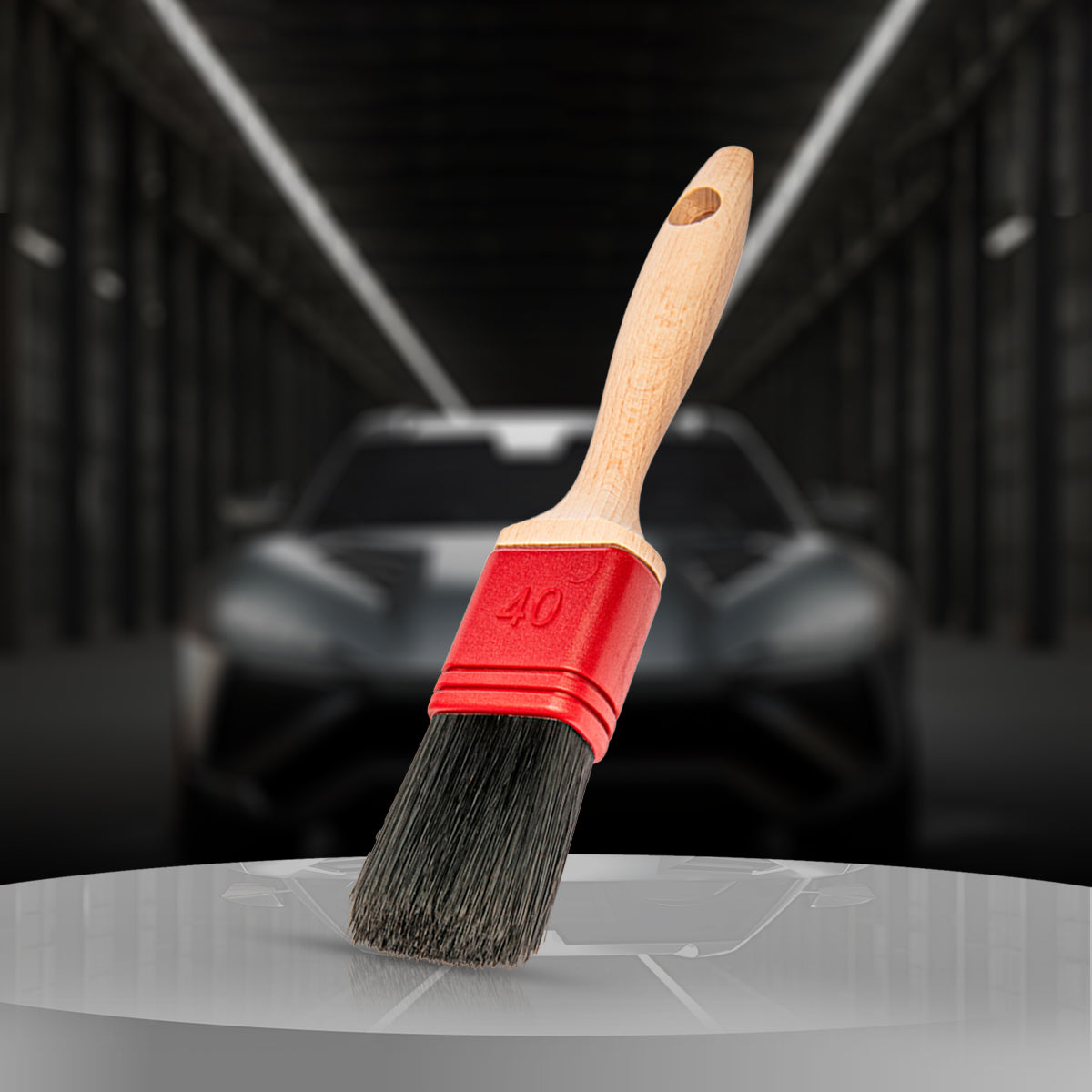 Koch Chemie Vikan Brush for Interior with metal-free design and China bristles for scratch-free automotive cleaning