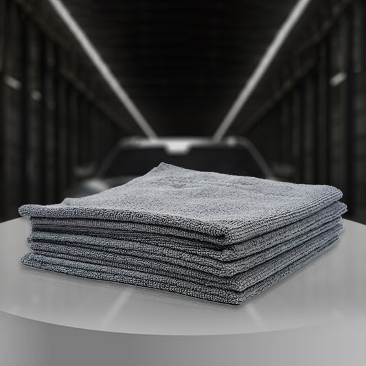Koch Chemie Coating Towel, 40x40cm, 300 GSM, gray microfiber towel for polishing and sealing removal, set of 5.