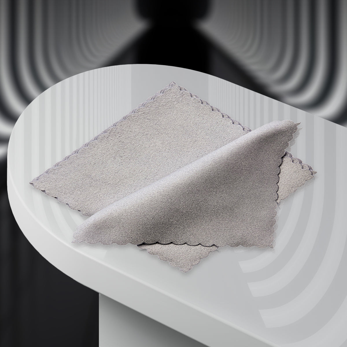 Koch Chemie Application Towel 10x10cm, 210 GSM, gray microfiber towel set of 5, ideal for ceramic coating applications.