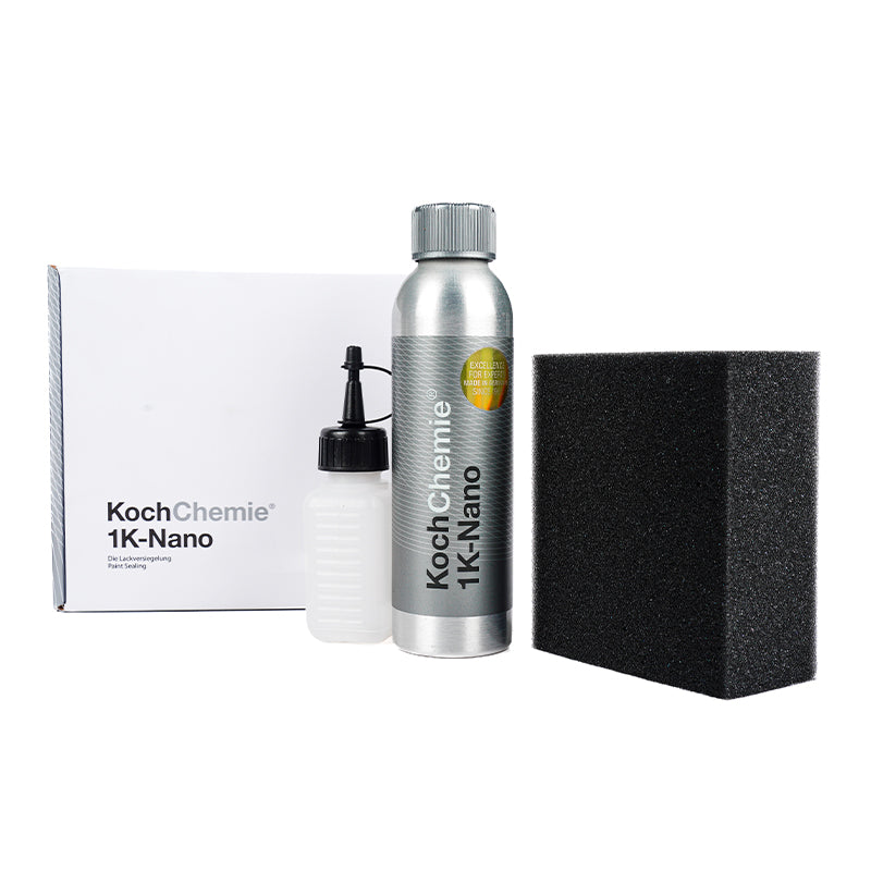 German-engineered Koch Chemie 1K-Nano kit providing superior gloss and environmental protection.