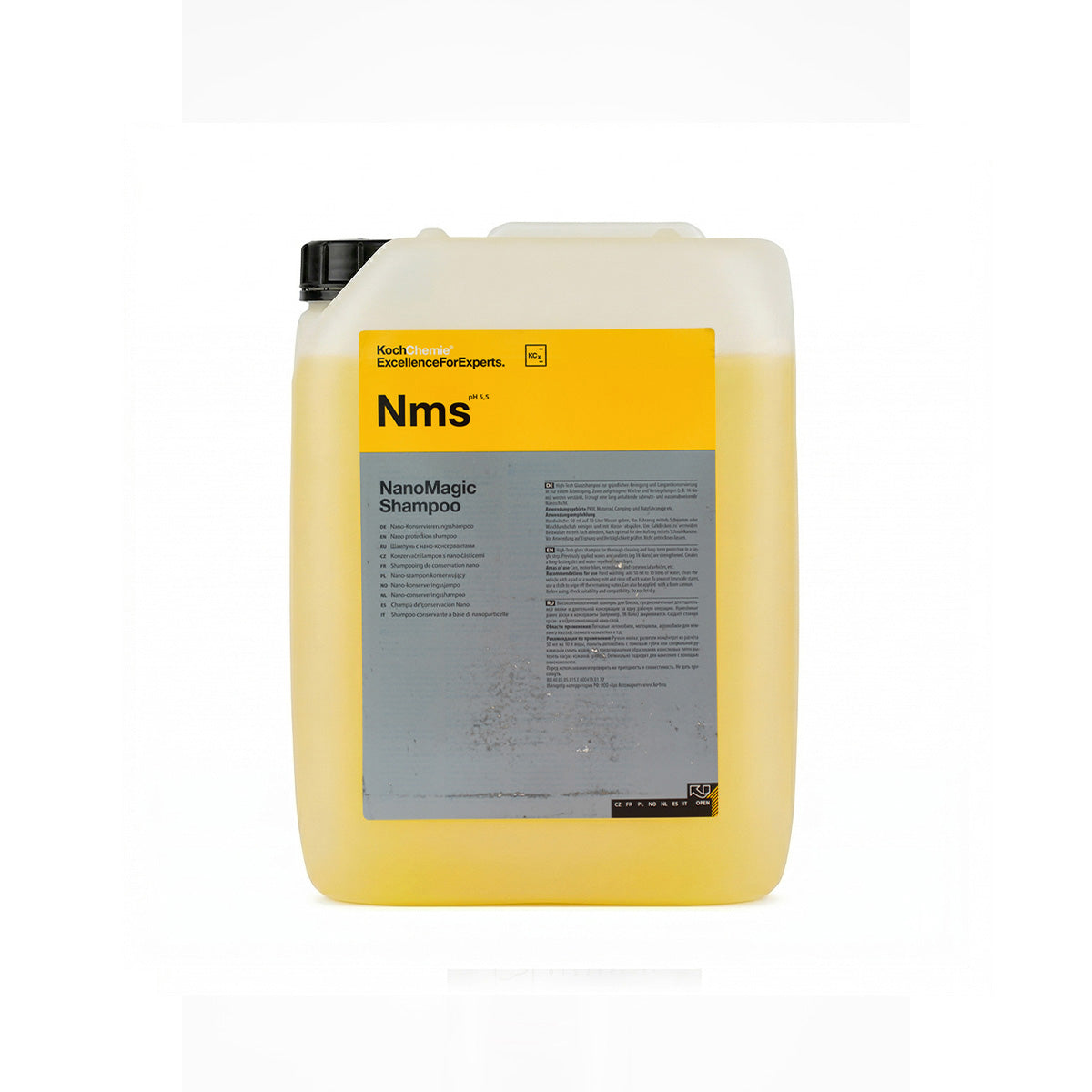 Koch Chemie Nano Magic Car Shampoo 10L right side view on white background