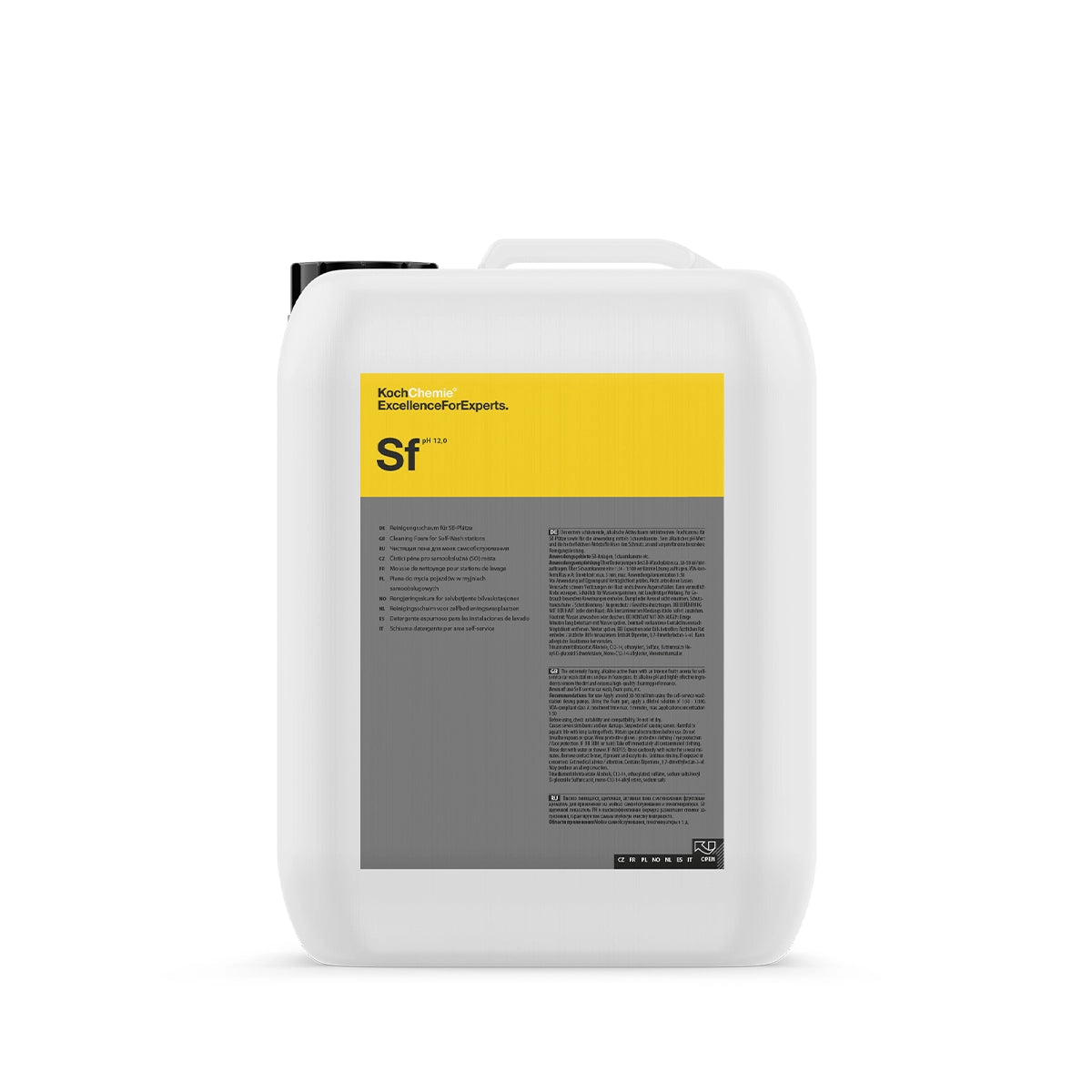 Koch Chemie Super Foam Shampoo 11Kg, highly frothy alkaline car wash solution, gently cleans and provides a long-lasting fresh fragrance.