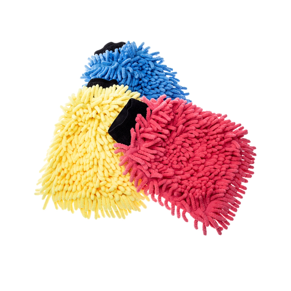 Dual-sided Koch Chemie Octopus Microfiber Mitt, one side with koi cloth for easy washing, and the other with microfiber lamellas for cleaning vehicle interiors.