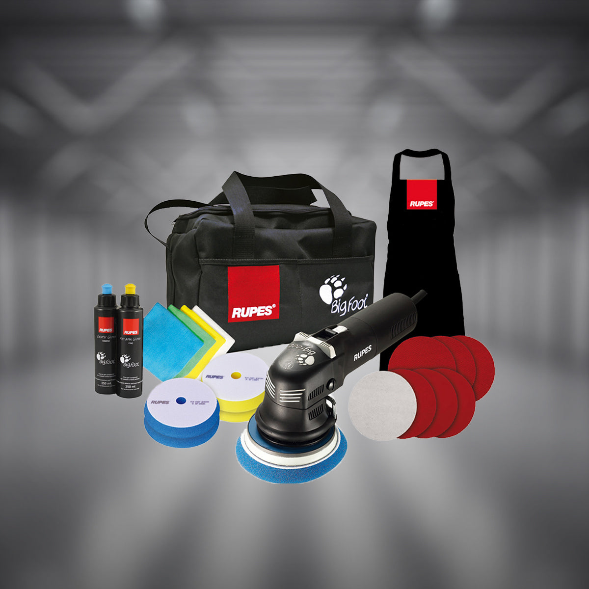 Rupes LHR 12E Duetto Random Orbital Polisher Deluxe Kit