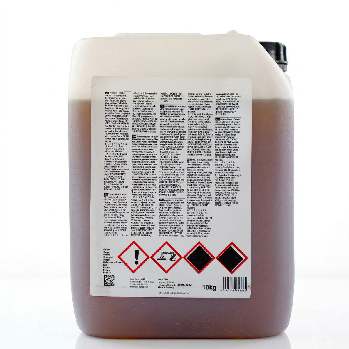 Koch Chemie Active 10 Kg Exterior Cleaning Foam right side view on white background