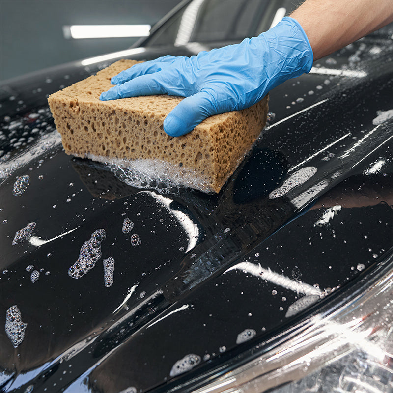 Durable and long-lasting Koch-Chemie Washing Sponge, ideal for outdoor detailing and paintwork protection.