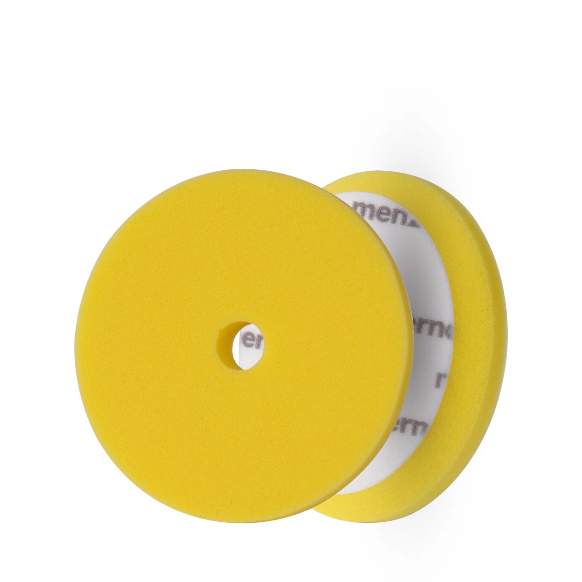 Menzerna Premium Medium Cut Foam Pad Yellow 150mm, designed for long-lasting use with high-quality Velcro and easy maintenance for detailing.