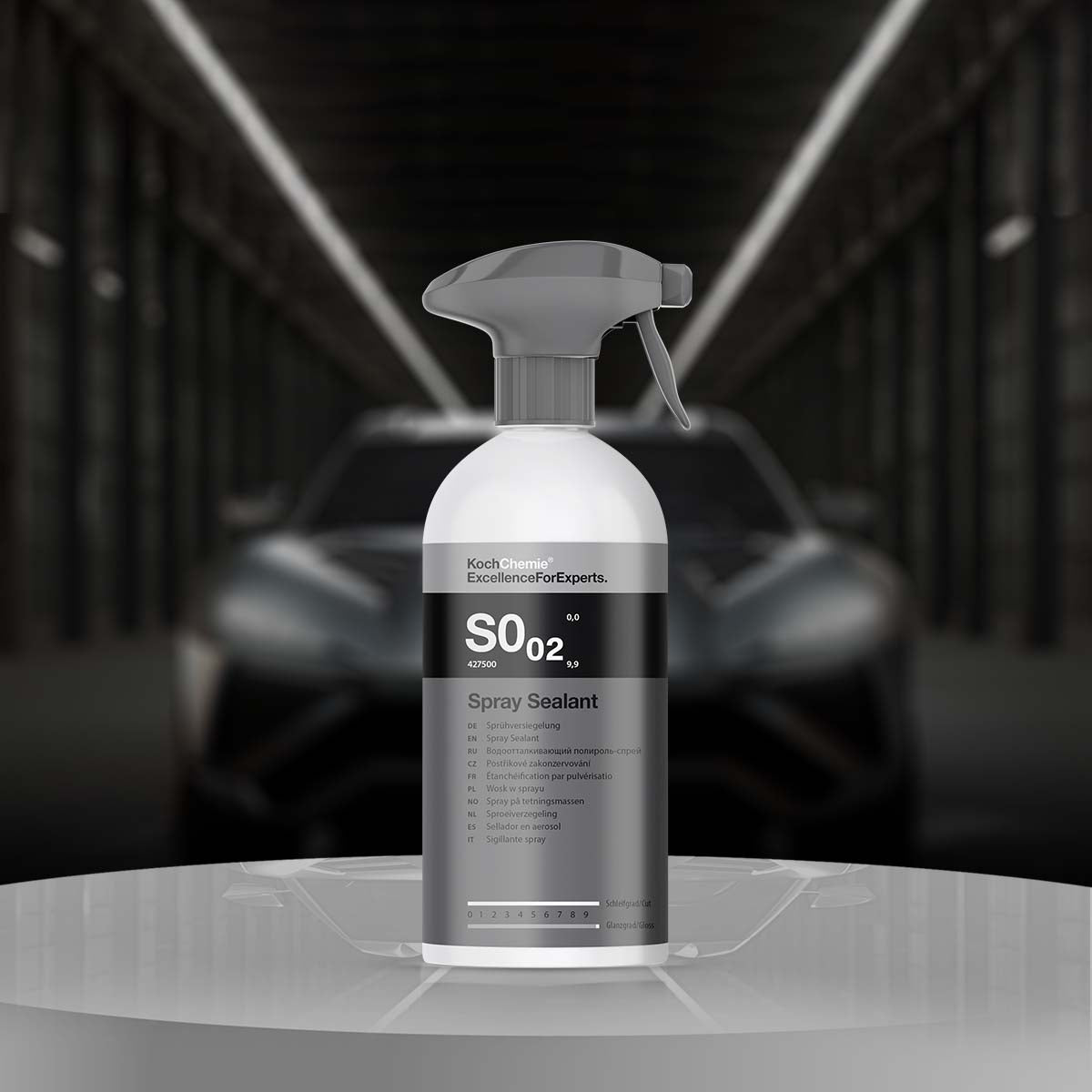 Koch Chemie Spray Sealant S0.02 500ml for high-gloss finish and water beading effect on painted surfaces