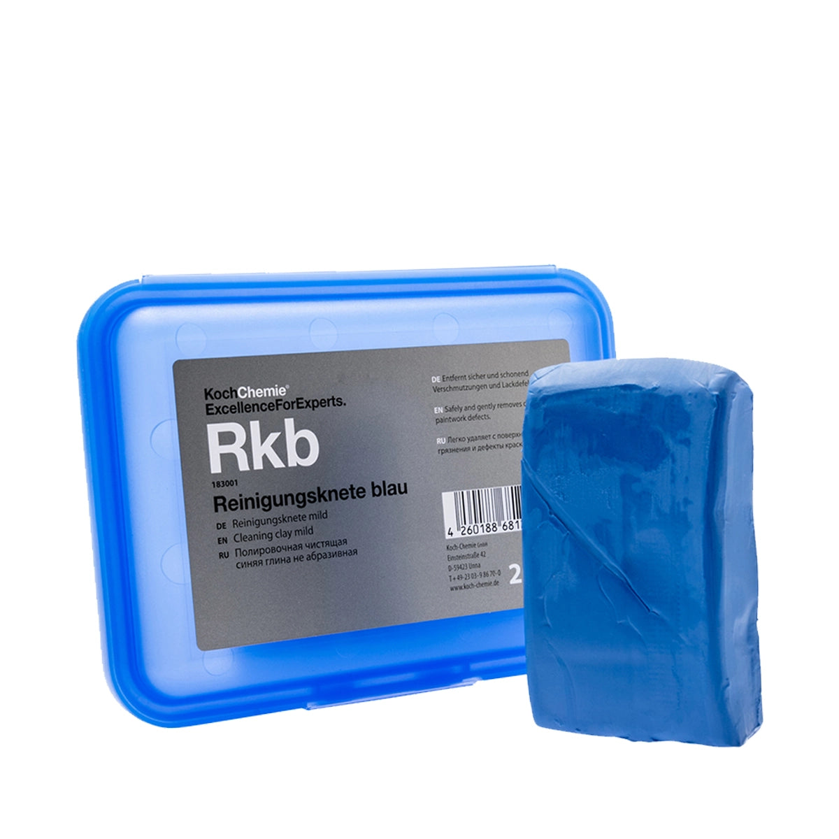 Mild cleaning clay, 200g, ideal for paintwork and glass, effectively removes tree resin, industrial dust, and insects