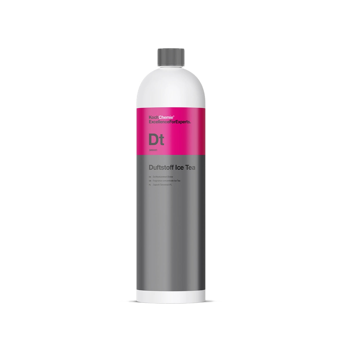 Highly concentrated Koch Chemie Duftstoff Ice Tea fragrance for long-lasting scenting effects in vehicles or buildings.
