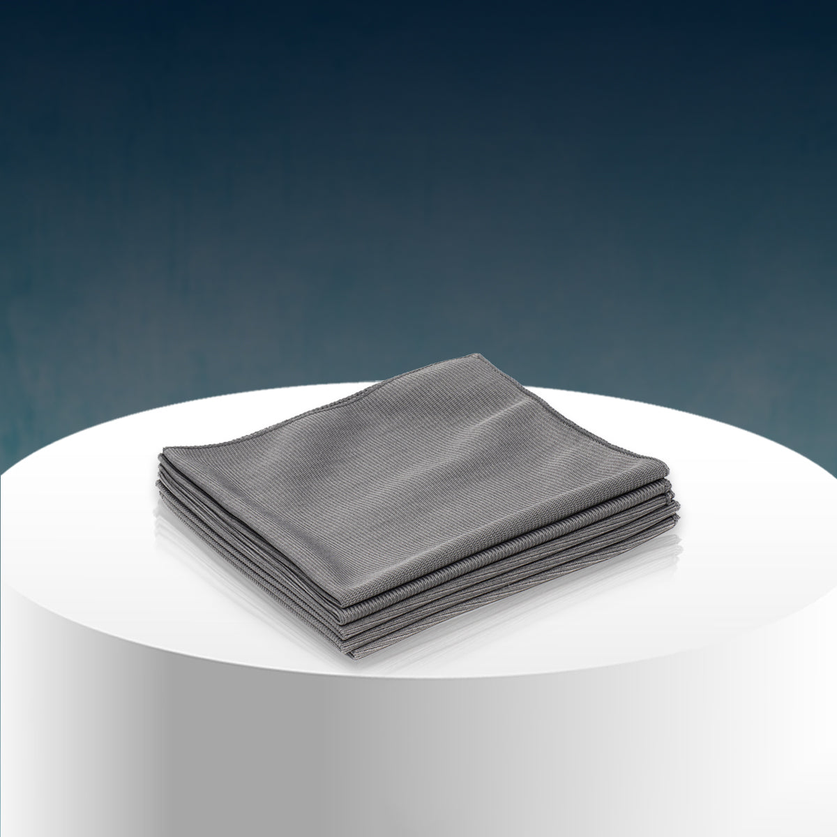 PoshLyf Microfiber Glass Cloth 35cm x 35cm Grey 250 GSM