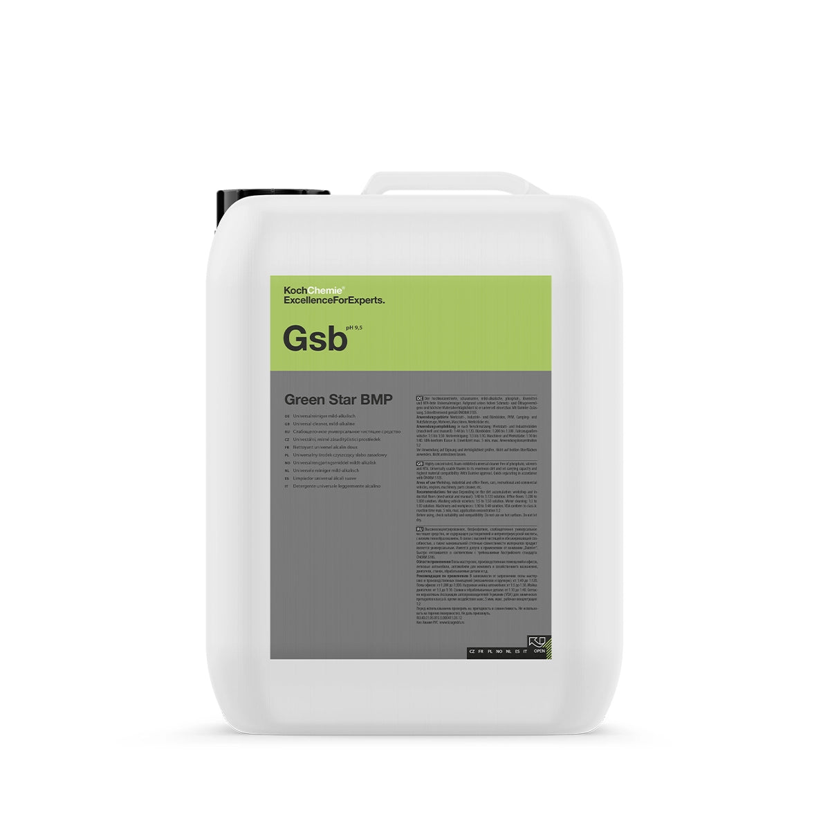 Koch Chemie Green Star BMP Universal Cleaner 11 kg, environmentally friendly cleaner with re-greasing chemicals and temporary corrosion protection