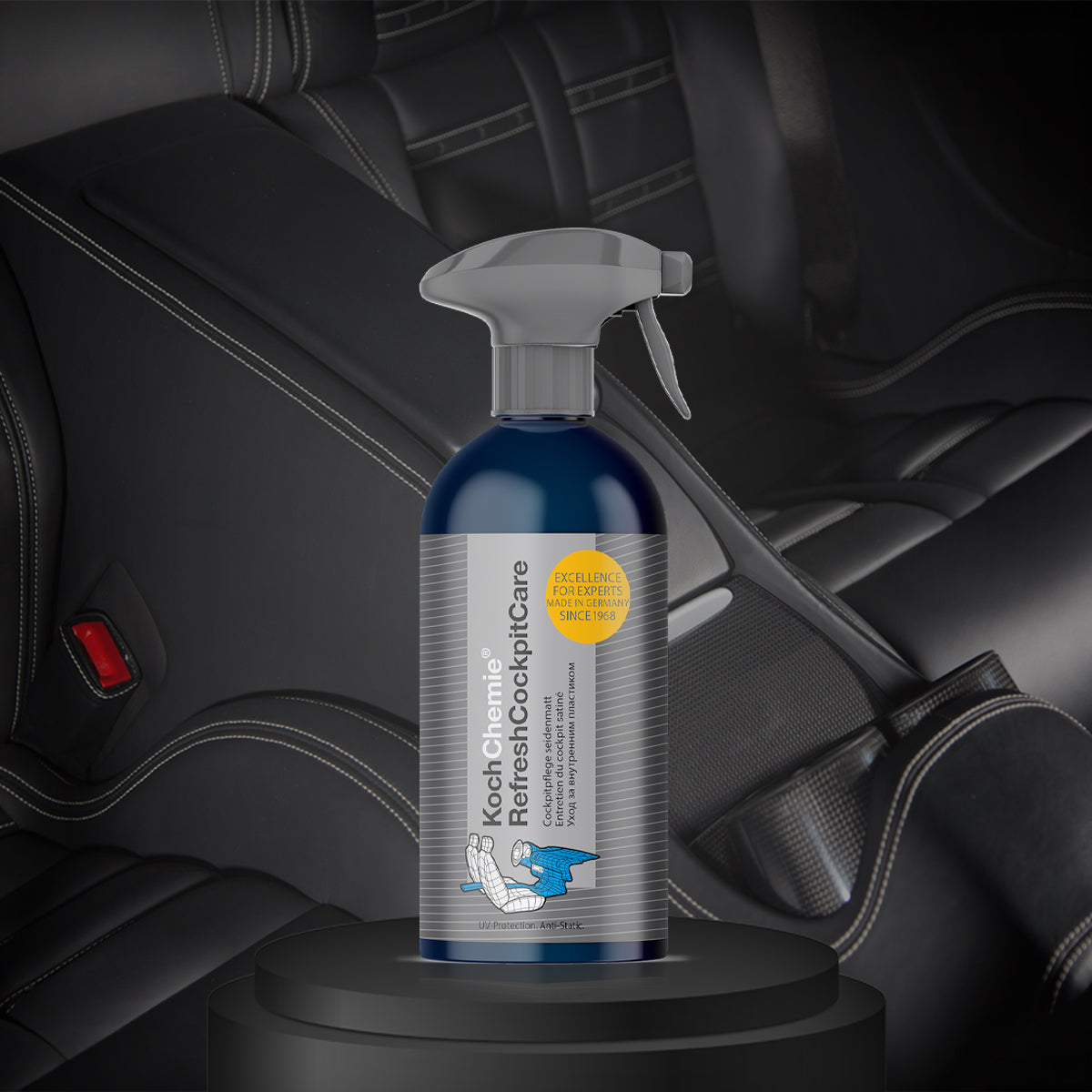 Koch Chemie Refresh Cockpit Care 500ml – Car Interior Cleaner and Dashboard Protectant from The Microfiber Shop.