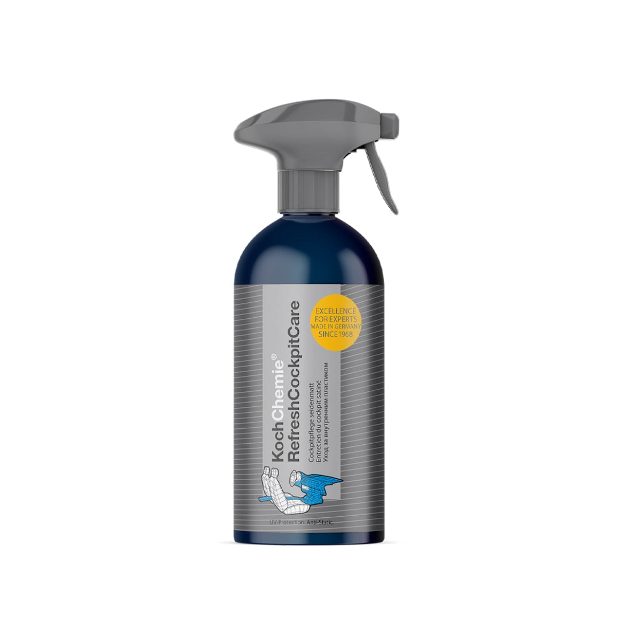 Refresh Cockpit Care 500ml by Koch Chemie, designed to clean, maintain, and protect car interior plastics.