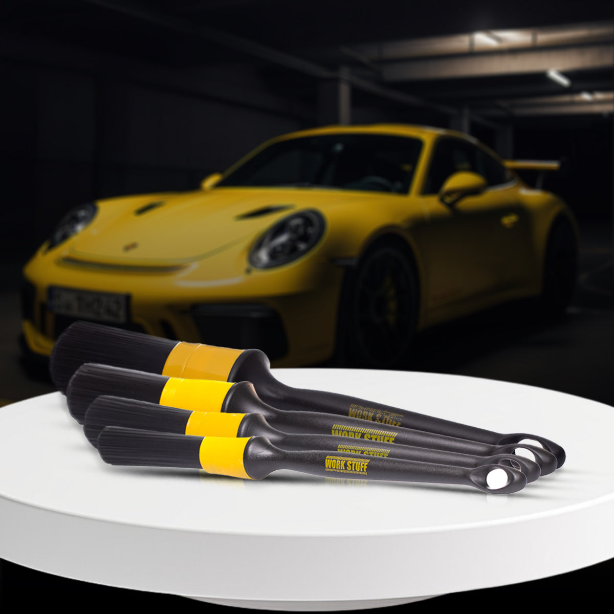 Work Stuff Detailing Brush Black Stiff