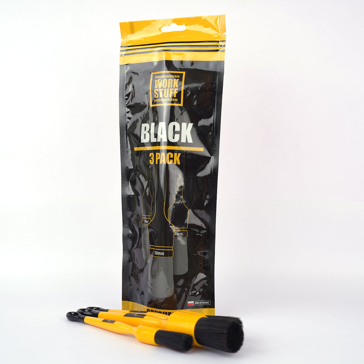 Work Stuff Detailing Brush Black 3 Pack