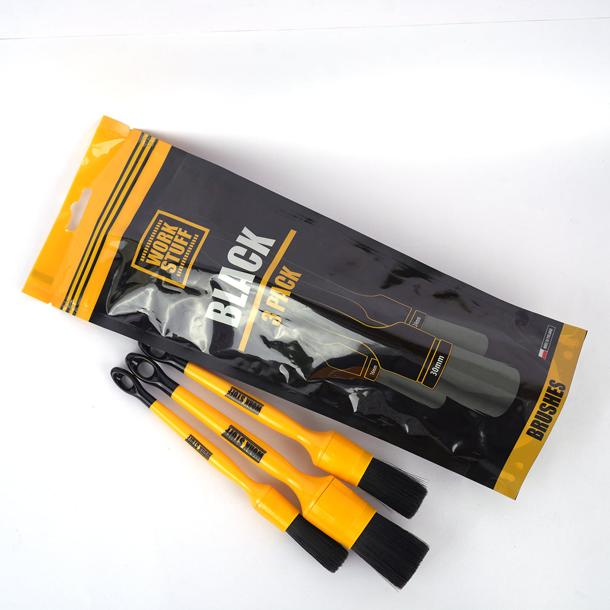 Work Stuff Detailing Brush Black 3 Pack