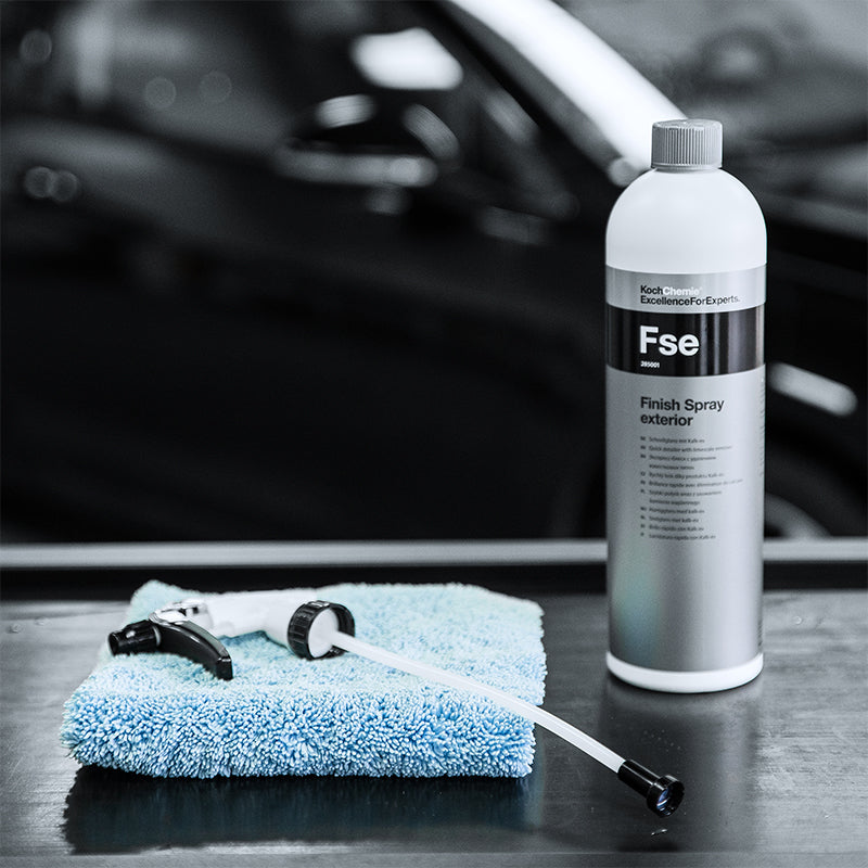 Koch Chemie Finish Spray Exterior, 1L, cleans, maintains, and protects exterior surfaces with a streak-free high-gloss finish