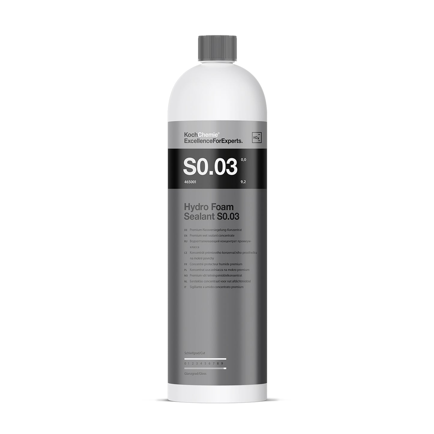 Hydro Foam Sealant by Koch Chemie offering long-lasting protection and a velvety soft texture for vehicle exteriors.