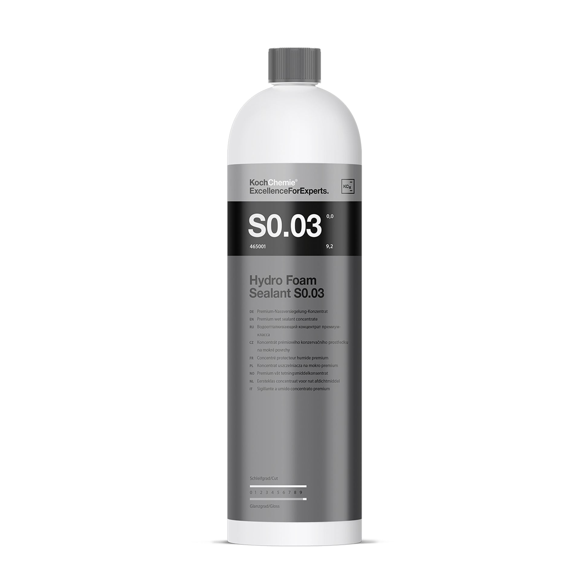 Hydro Foam Sealant by Koch Chemie offering long-lasting protection and a velvety soft texture for vehicle exteriors.