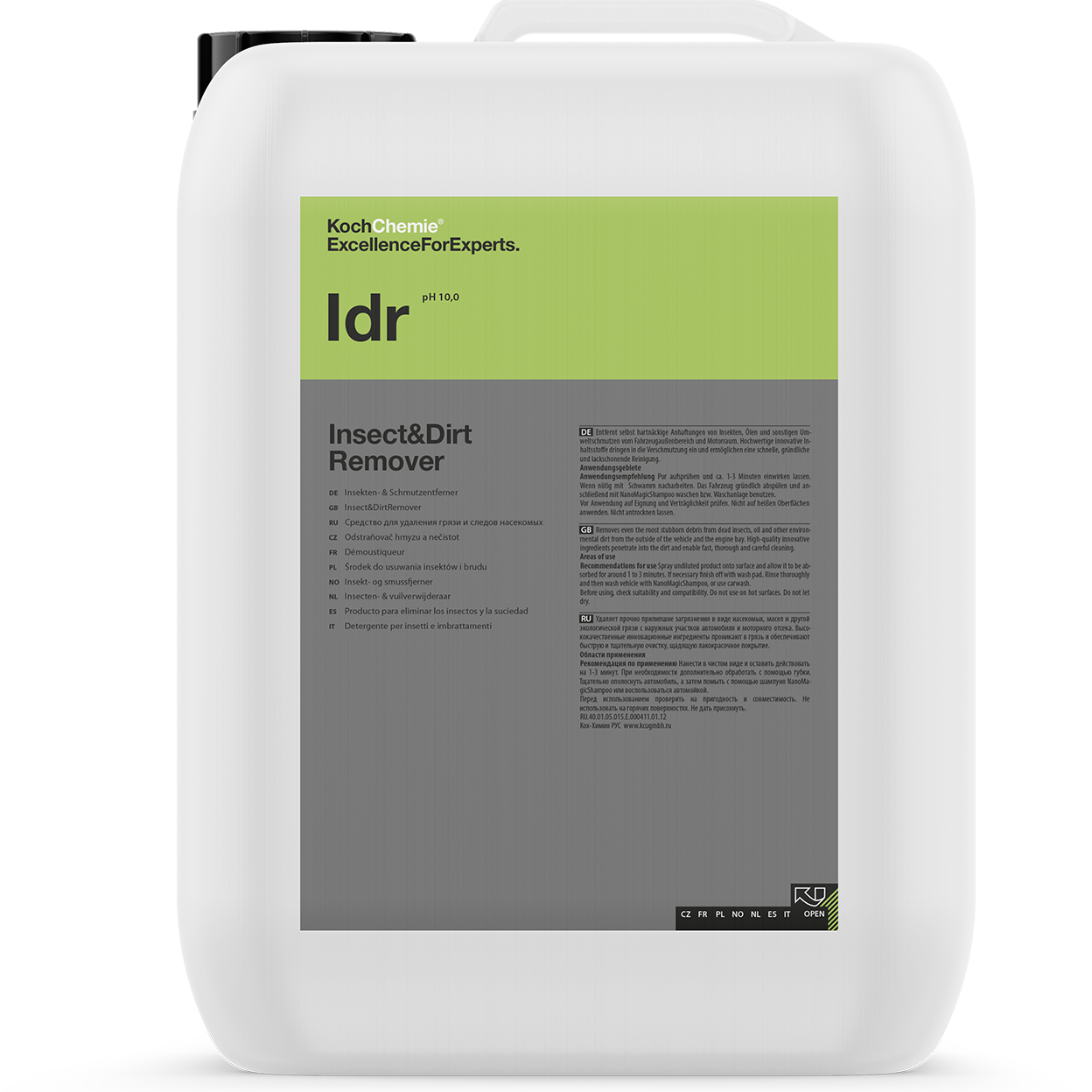 'Koch chemie Insect&Dirt Remover' with product details and branding