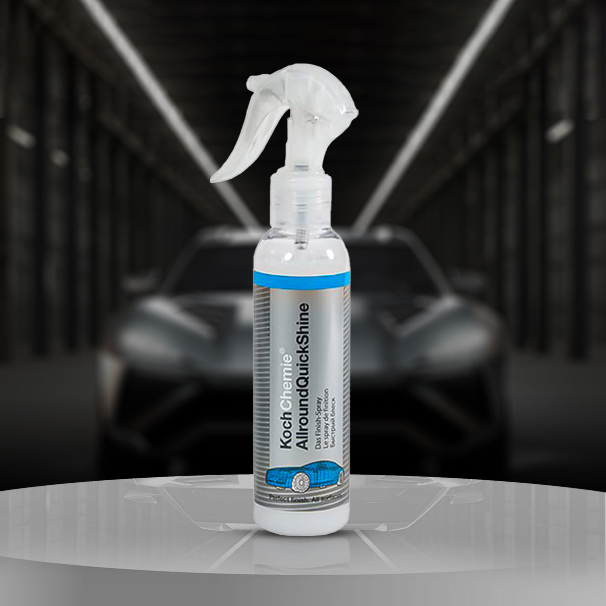Koch Chemie Allround Quick Shine 140ml bottle, a versatile cleaner for smooth and painted surfaces, ensuring a perfect finish.