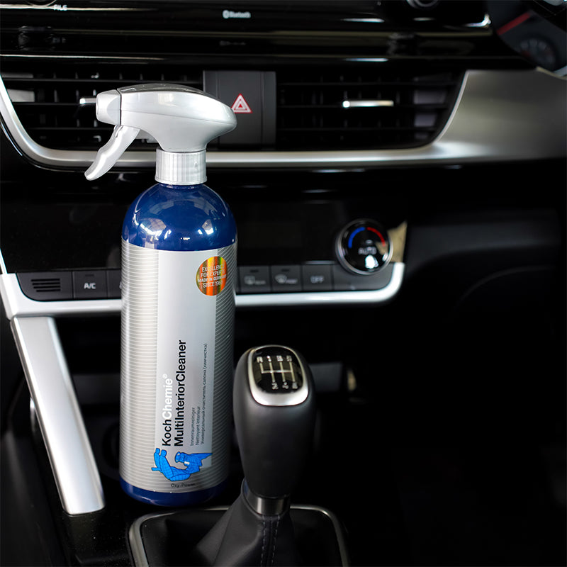 Multi-purpose car interior cleaner by Koch Chemie, ideal for upholstery, floors, and roof linings.