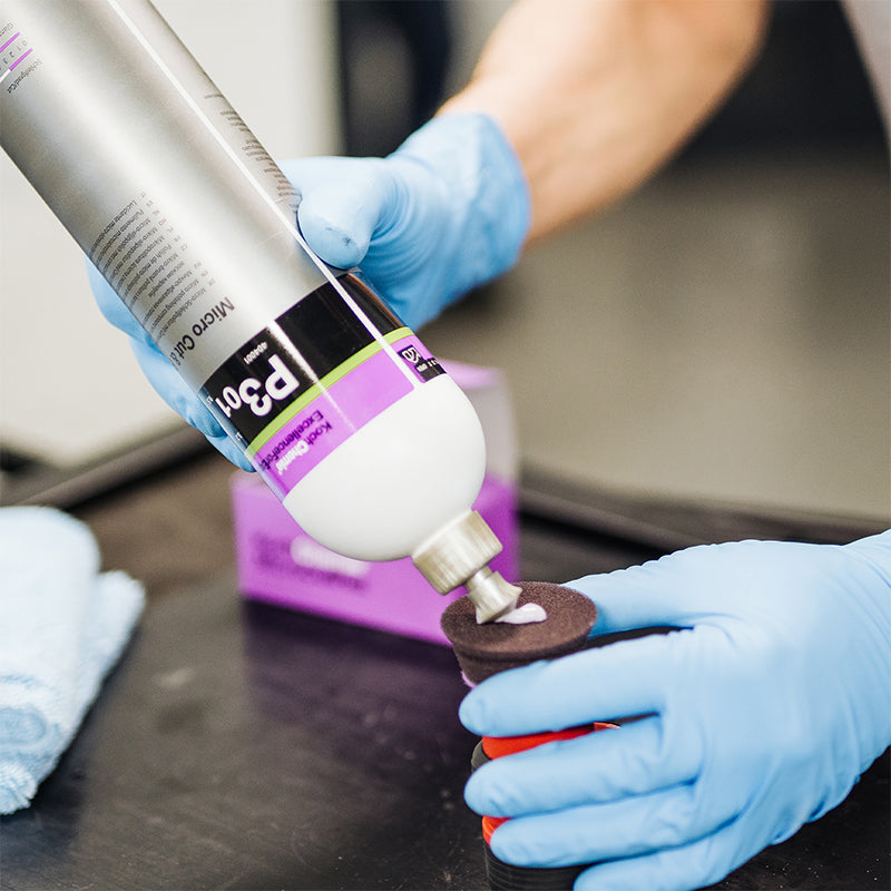Koch Chemie Micro Cut & Finish P3.01 1 Litre, perfect for achieving a high gloss and defect-free finish on all vehicle types, including scratch-resistant paint systems.