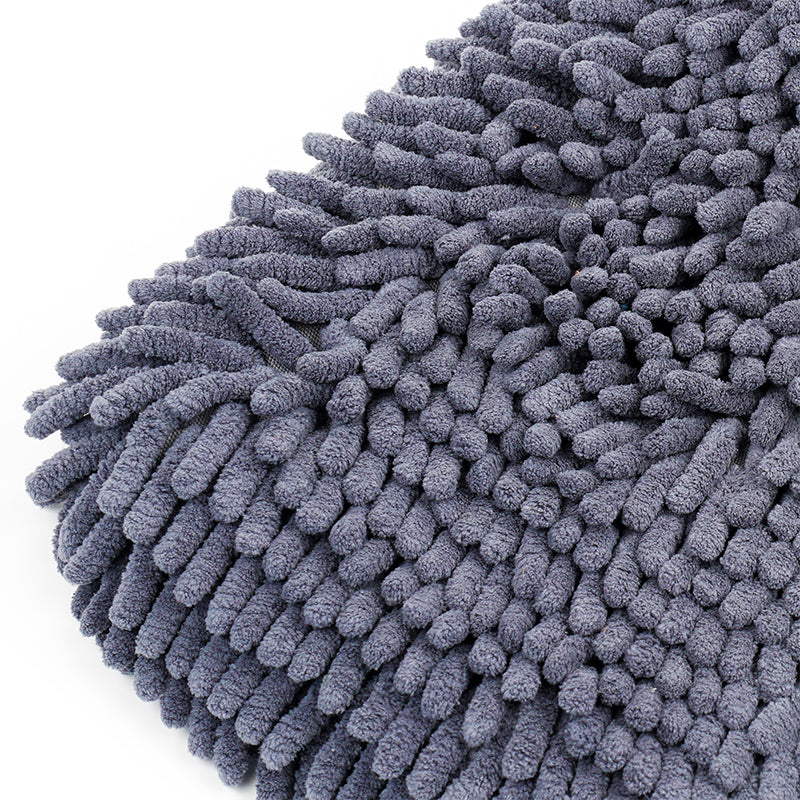 PoshLyf Washmitt Chenille 18cm x 12cm (1 Unit) GREY