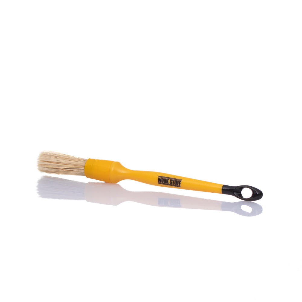 Work Stuff Detailing Brush Classic 16mm with natural and synthetic bristles for effective car interior, prewash, and rim cleaning.