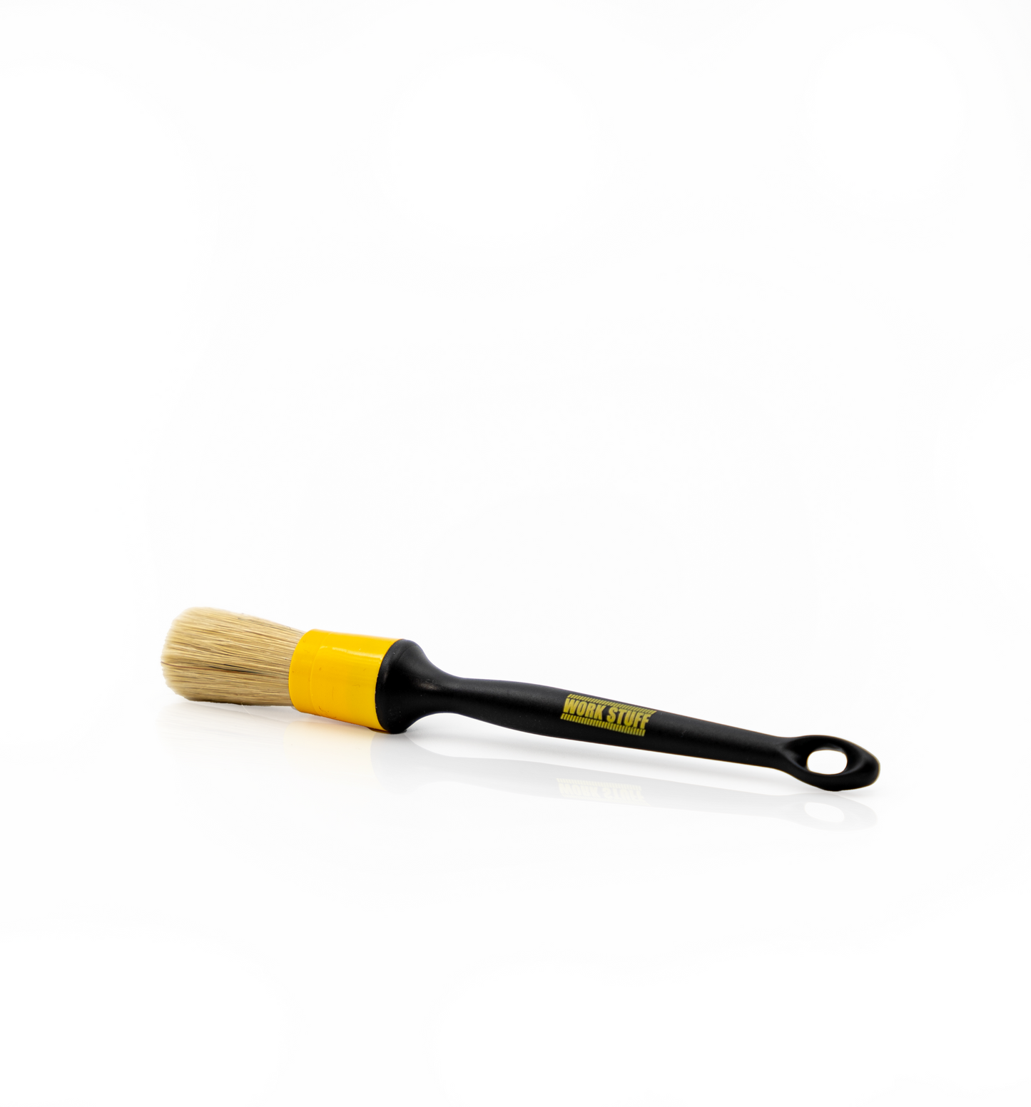 Work Stuff Short Detailing Brush 24mm, featuring a durable lacquered handle and high-absorption bristles
