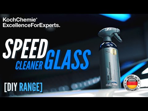 Koch Chemie Speed Glass Cleaner 750ml, quick-drying cleaner with a fresh aroma for effortless smooth surface cleaning.