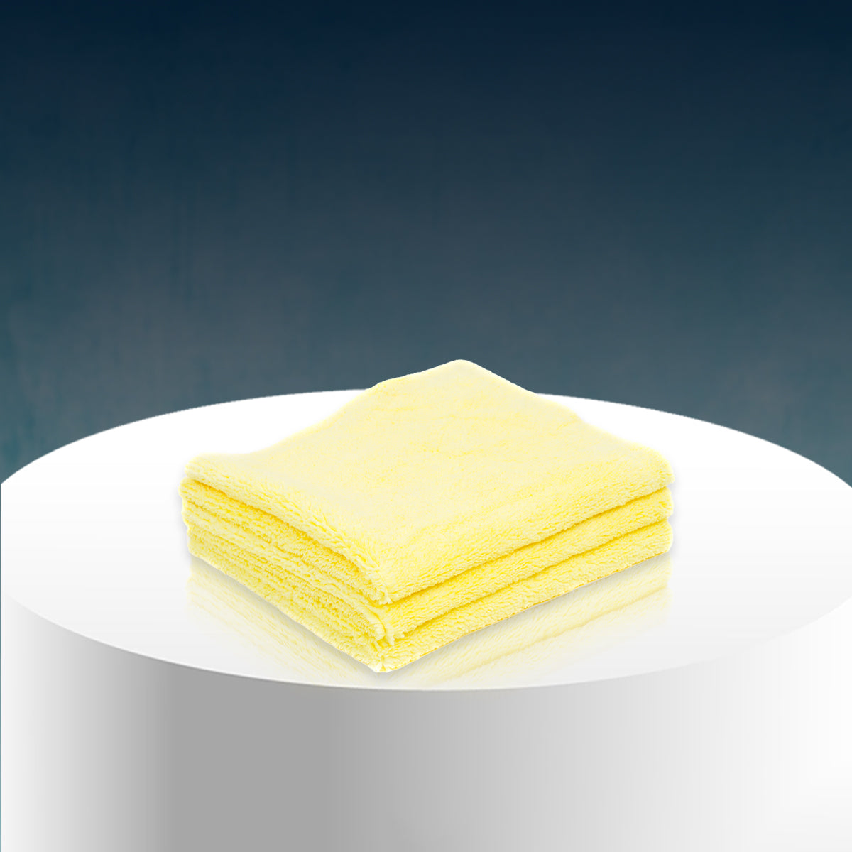 Poshlyf Microfiber Cloth Edgeless-Duo Type 40cm x 40cm Light Yellow 380 GSM