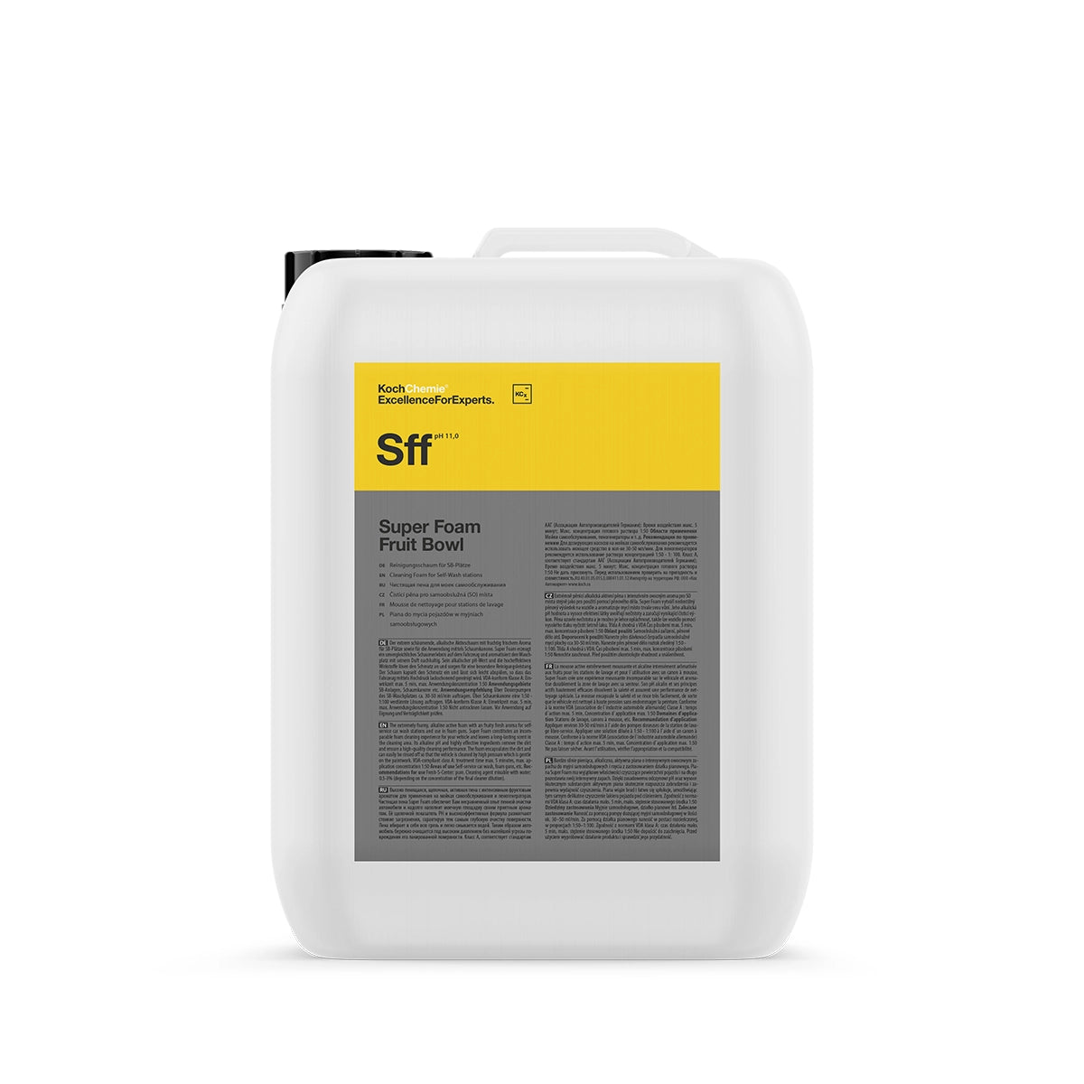 Koch Chemie Super Foam Fruit Bowl Car Washing Foam 20 Ltr, ideal for professional and self-service car washes with long-lasting fruity aroma and efficient cleaning.