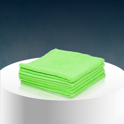 Poshlyf Microfiber Cloth Edgeless Ultrasonic Cut 40cm x 40cm Green 380 GSM