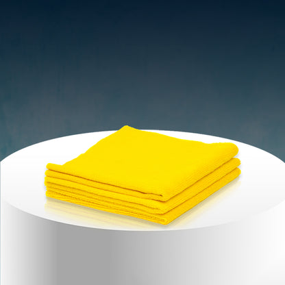 Poshlyf Microfiber Cloth Edgeless Ultrasonic Cut 40cm x 40cm Yellow 380 GSM