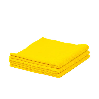 Poshlyf Microfiber Cloth Edgeless Ultrasonic Cut 40cm x 40cm Yellow 380 GSM