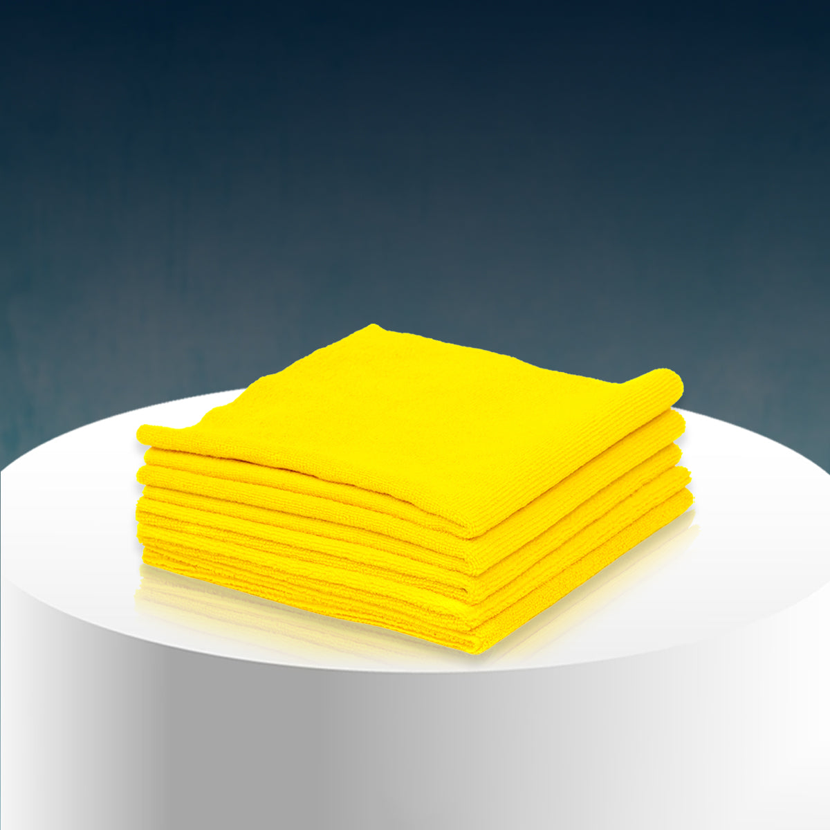 Poshlyf Microfiber Cloth Edgeless Ultrasonic Cut 40cm x 40cm Yellow 380 GSM
