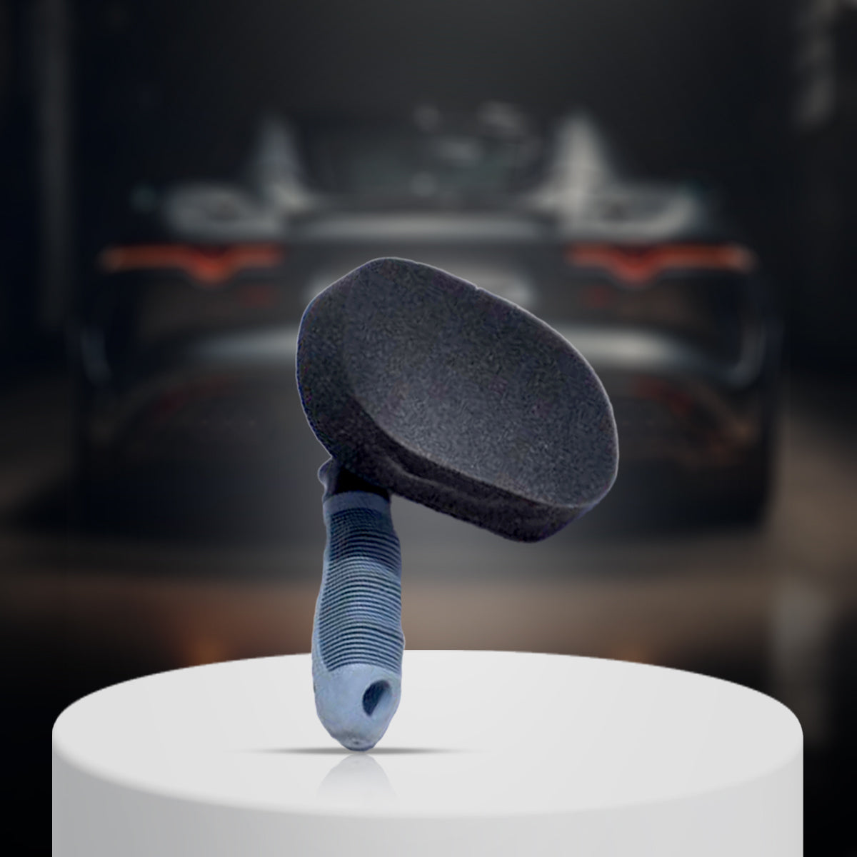MenzaPro Car Tyre Cleaning Foam Applicator with contoured grip for precise tyre gel application. Reusable and easy to clean.