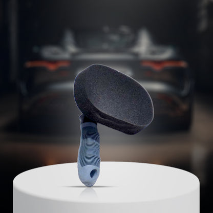 MenzaPro Car Tyre Cleaning Foam Applicator with contoured grip for precise tyre gel application. Reusable and easy to clean.