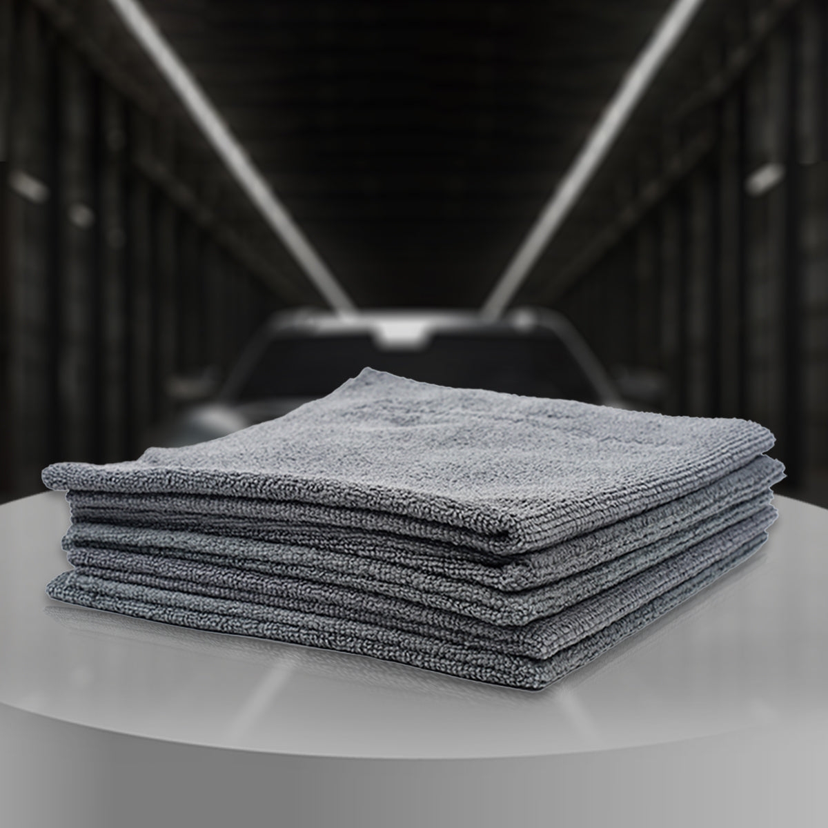 Koch Chemie Coating Towel, 40x40cm, 300 GSM, gray microfiber towel for polishing and sealing removal, set of 5.