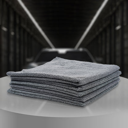 Koch Chemie Coating Towel, 40x40cm, 300 GSM, gray microfiber towel for polishing and sealing removal, set of 5.