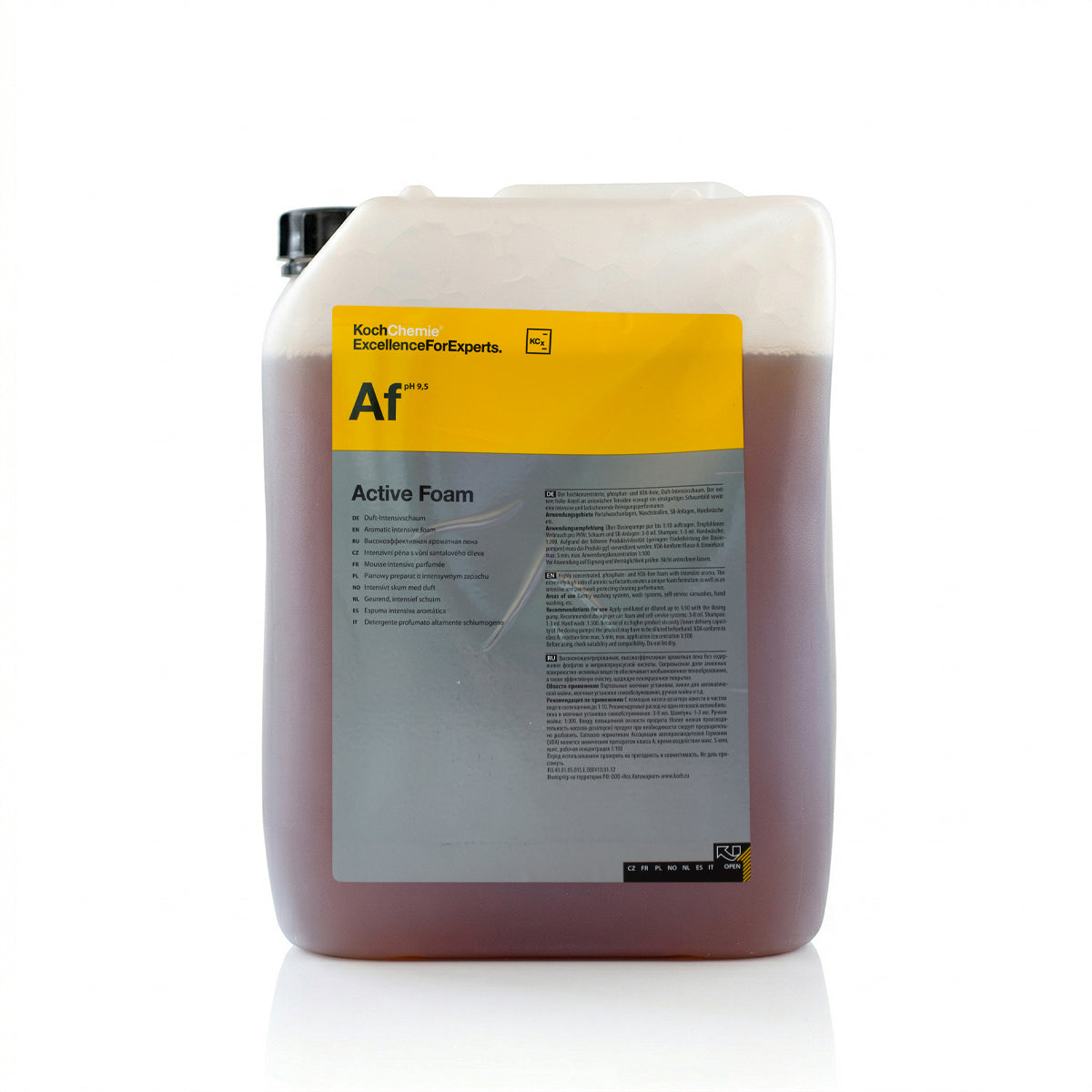 Koch Chemie Active 10 Kg Exterior Cleaning Foam left side view on white background
